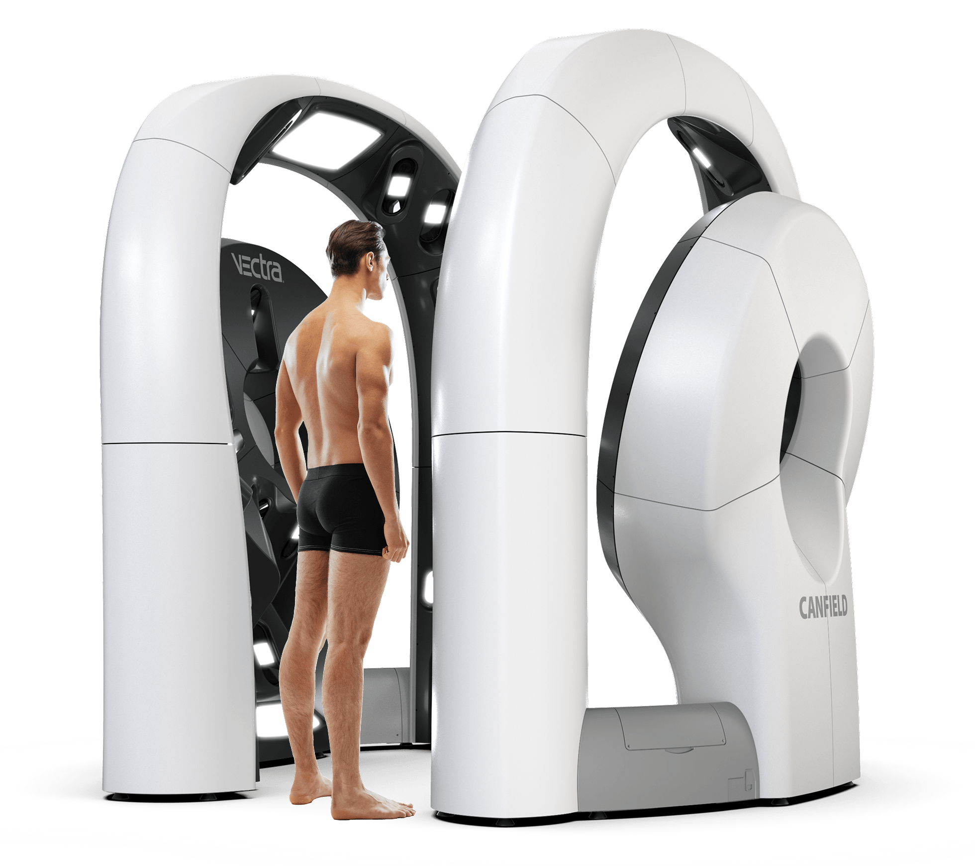 Man with SpotDoc machine